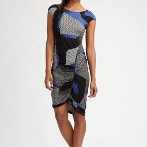 BCBGMaxAzria Ruched Bodycon Zipper Dress